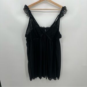 Torrid Black Lace Baby Doll Camisole Top
